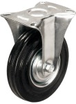 Серия 901 - неповоротные колеса, черная резина, сталь