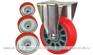 Колесо неповоротное Lema FC1-TPU-100-210-6A